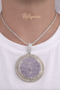 Dije Onza Libertad Plata .999 con Microzirconias