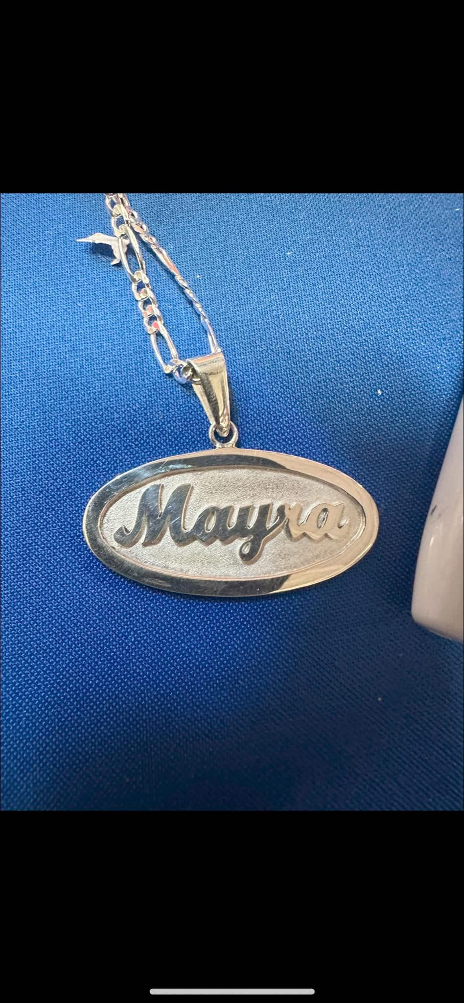 Nombre Personalizado en Plata .925